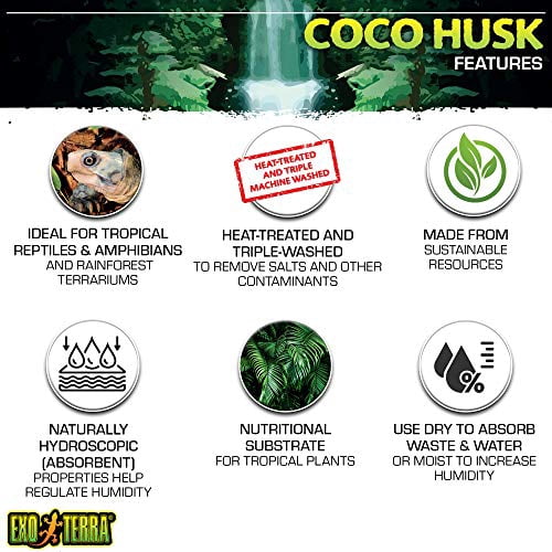 Exo Terra Reptile Terrarrium Coco Husk Bricks, 8 qt (8.8 L)