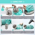 thumbnail image 6 of Cat Bathing Bag Anti-Bite and Anti-Scratch Cat Grooming Bag for Bathing, Nail Trimming, Medicine Taking,Injection,Adjustable Multifunctional Breathable Restraint Shower Bag, 6 of 10