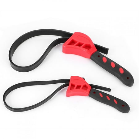 

2024 2pcs Non-Slip Belt Type Oil Filter Wrench Tighten Loosen Removal Spanner Car Repair Hand Tools