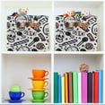 thumbnail image 6 of Halloween Candy Skull Star Storage Bins with Handle Fabric Organizer Basket Foldable Box 2 Pack 14.2x10.2x8.3, 6 of 8