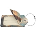 thumbnail image 2 of Cauagu Sunshine Cloud Kitten Pattern Luggage Tags,Leather Luggage Tags Personalized Luggage Tag Travel Tags Privacy Cover ID Label for Travel Bag Suitcase-2 PCS, 2 of 5