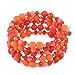 thumbnail image 3 of Coiris Multi Layers Statement Yellow Beaded Bracelet Adjustable Strand Bangle Bracelet for Women (BR1202-Orange), 3 of 4
