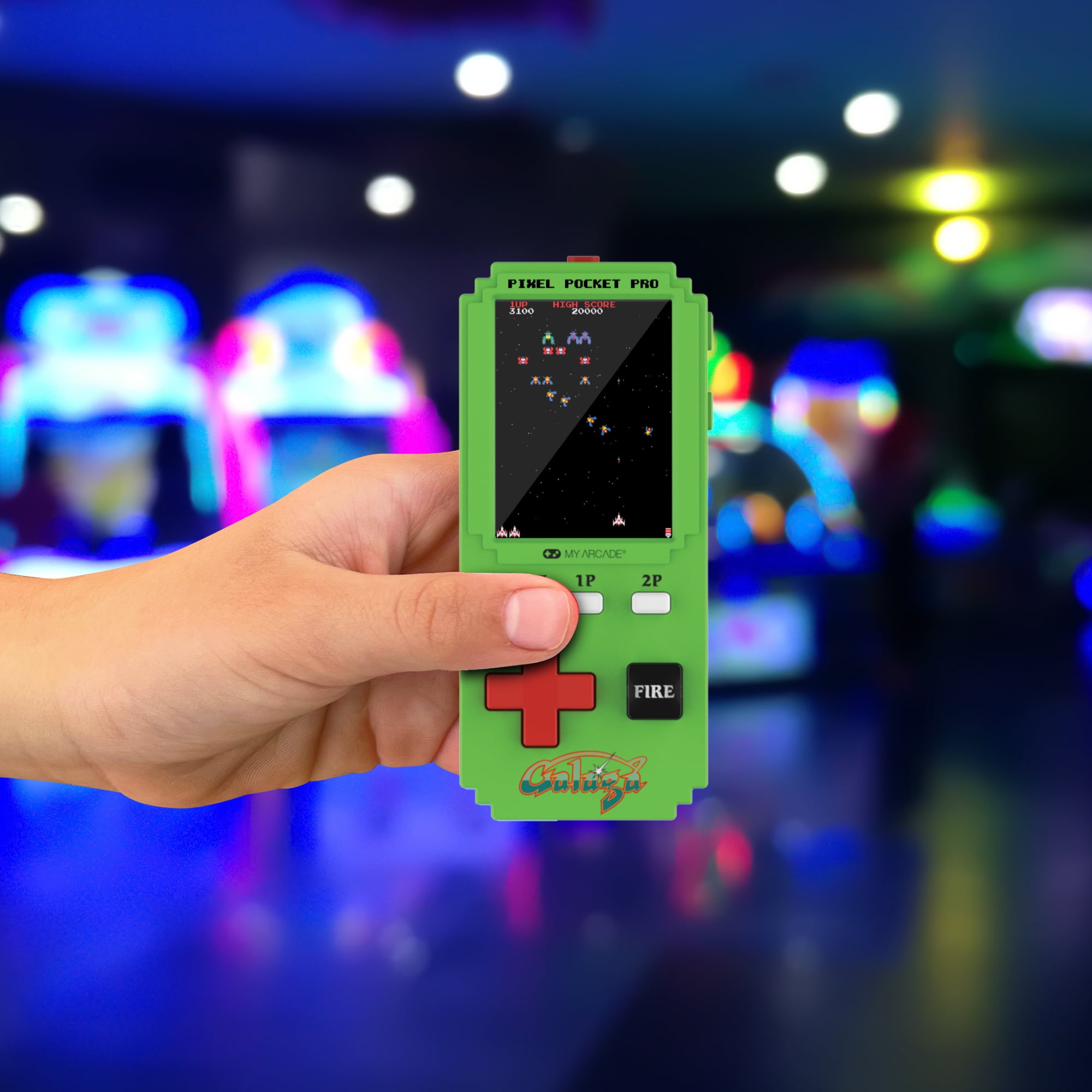 My Arcade - Galaga Pixel Pocket Pro Portable Handheld Gaming System