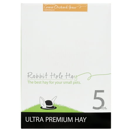 UPC: 0682131771280 | Rabbit Hole Hay  Ultra Premium Coarse Orchard Grass; 5lb box