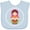 AE-Light Blue, variant on Inktastic Matryoshka Russian Cute Pink Nesting Doll Girls Baby Bib