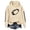 Beige, variant on Kelon Game Day Hoodies Sweatshirts for Women Football Printed Graphic Shirt Pullover Long Sleeve Sweaters with Pocket Athletic Casual Trendy Clothes, XL