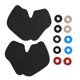 thumbnail image 2 of Esponja del controlador pegatina de agarre del controlador evita resbalones anillos de 10 piezas almohadillas de goma fáciles de instalar para controladores de juegos ANGGREK Otros, 2 of 8