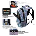thumbnail image 5 of FORMRS Kids School Backpack Elementary Student Unisex Travel Bookbag with Reflective Stripes, Purple Night Deer, 5 of 7