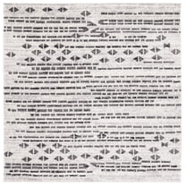 SAFAVIEH Tulum Ognen Geometric Area Rug, 6'7" x 6'7" Square, Black/Ivory