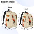 thumbnail image 4 of Balery African Women Vintage Canvas Backpack for Men and Women - Large Capacity, Durable Travel Laptop Bag for School, Work, Hiking, and Outdoor Activities, 4 of 7