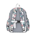 thumbnail image 3 of Husky Dog Flower Floral Backpack for School,Cute School Bag,Schoolbag with Adjustable Shoulder Straps & Padded Back,13.4"x11"x4.7", 3 of 6