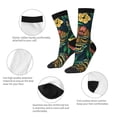 thumbnail image 3 of Fuzoiu Tropical Tribe Mask Print Athletic Crew Socks for Men & Women,Casual Crew Socks,Above Ankle Crew Socks for Business, Casual, 3 of 6
