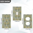 thumbnail image 7 of Yayeee Duplex Wall Plate 1-Gang 4.5"x2.7" Home Receptacle Light Switch Decorative Outlet Cover, Green Stripe Flowers, 7 of 7