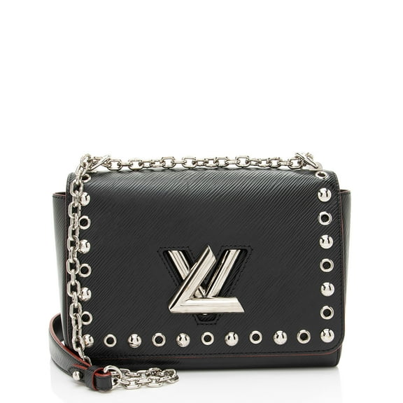 Pre-Owned Louis Vuitton Epi Leather Studded Twist MM Shoulder Bag