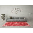 thumbnail image 3 of Ahgly Company Indoor Round Medallion Red Traditional Area Rugs, 8' Round, 3 of 4