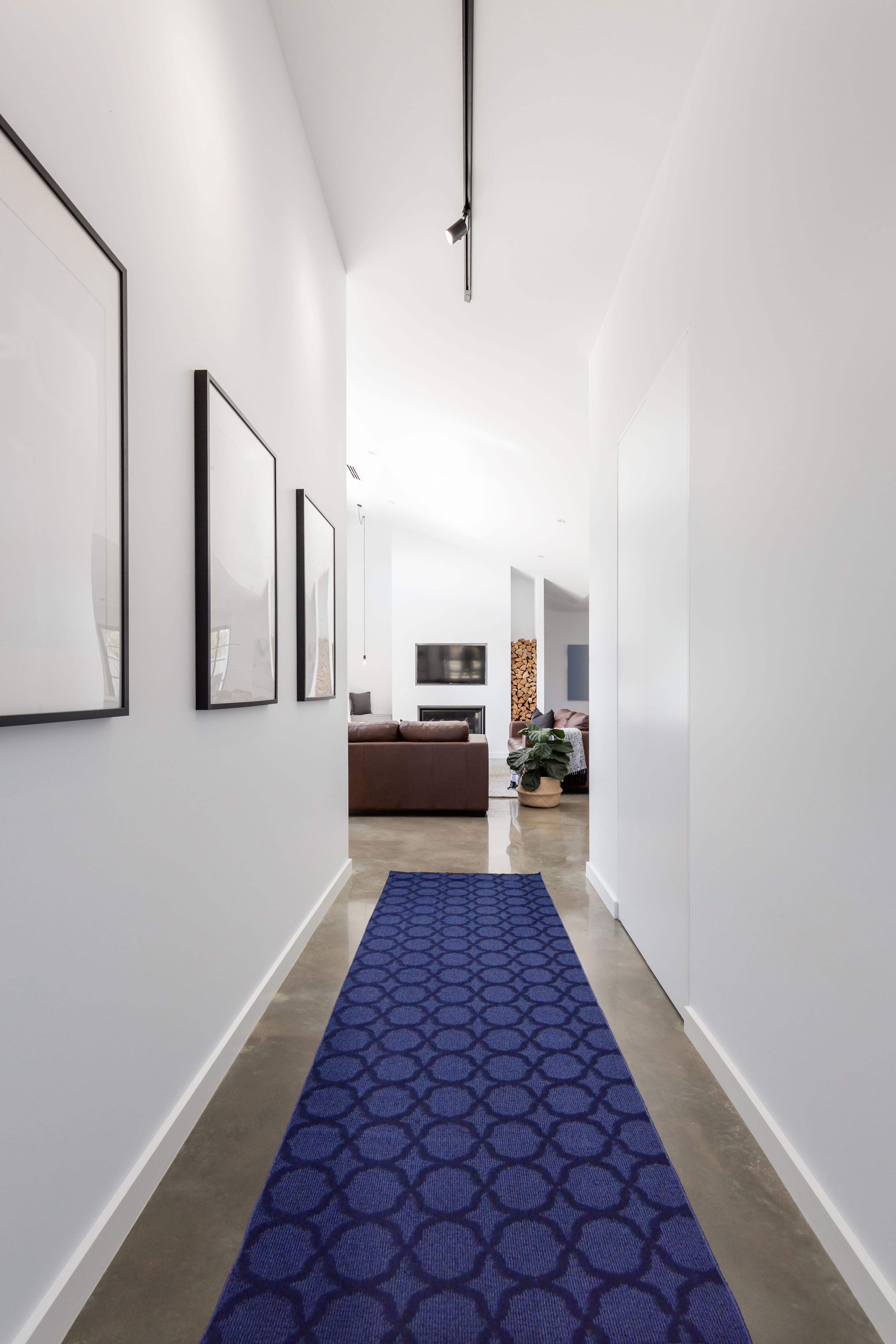 Garland Rug Sparta Navy Indoor Runner Rug, 2' x 12'