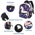 thumbnail image 3 of Starry Unicorn Diaper Backpack with Adjustable Shoulder Strap, Large Capacity, Printed Design, Lightweight | Book Bags, Airport Backpack, School Backpack, 3 of 6