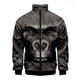 thumbnail image 2 of Chaqueta con cremallera y cuello alto 3D de Monkey Animel para hombre y mujer, chaqueta informal de manga larga, ropa de alta calidad, 2 of 5