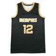 thumbnail image 5 of Embroidered Basketball Suit Grizzlies 12 Black Select Edition MEMPHIS MORANT basketball jersey, 5 of 5