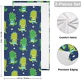 thumbnail image 2 of Coolnut Dinosaur Soft Hand Towels, 2 PcsAbsorbent Bath Towel Decorative Fingertip Towels for Bathroom Gym Spa Hotel Beach Swimming Pool,14.4"x 28.3", 2 of 6