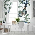 thumbnail image 5 of Blueberry Spring Leaves Blackout Curtains for Bedroom, Farmhouse Botanical Branches Thermal Insulated Kitchen Drapes with Grommets, Light Blocking Window Treatment, 2 Panels 52" x 45", 5 of 7