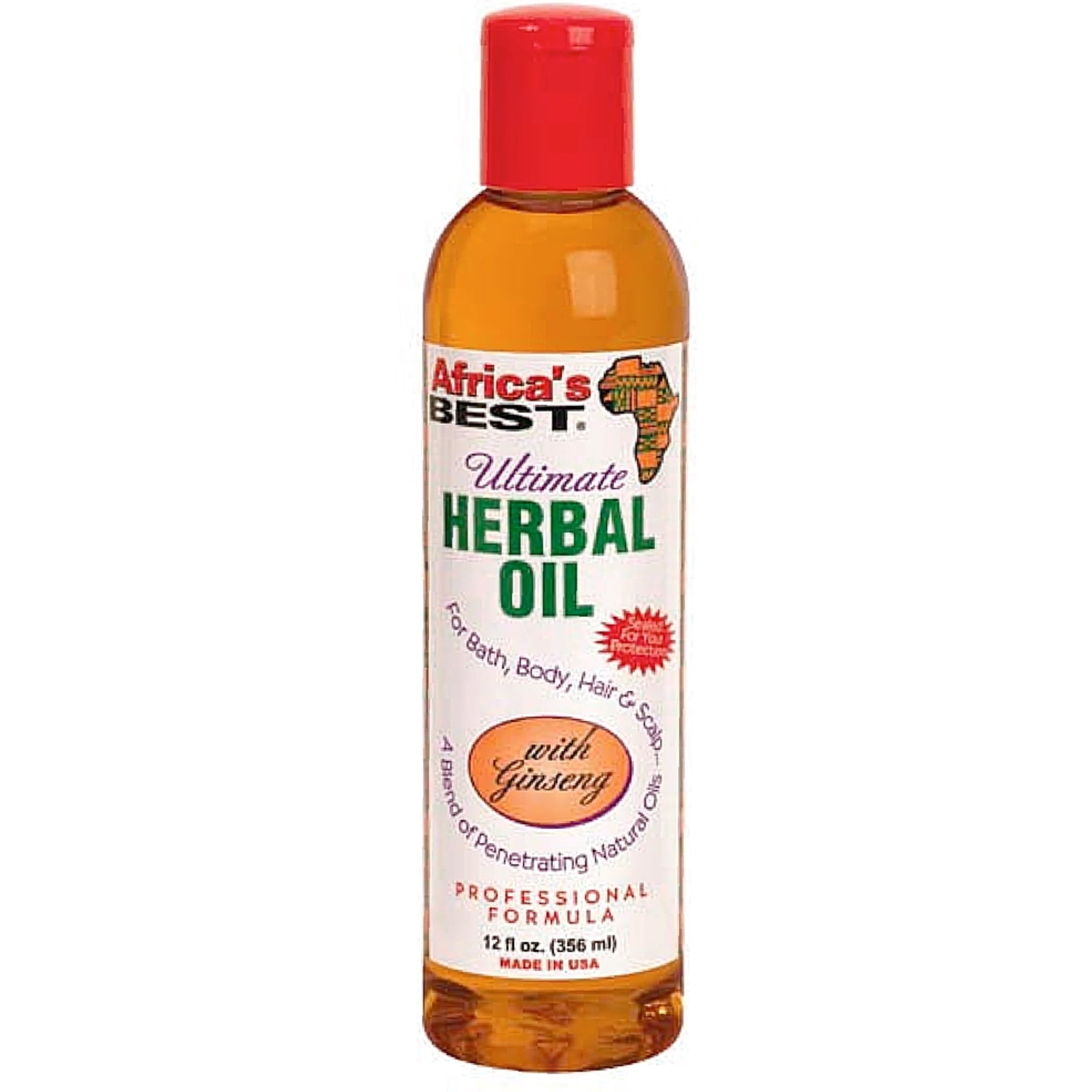 Africa's Best Ultimate Herbal Oil with Ginseng 12 oz (Pack of 2)