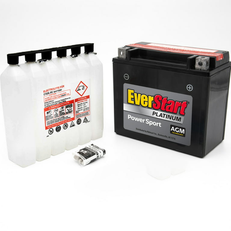 EverStart AGM PowerSport Battery, Group Size 20LBS 12 Volt, 270