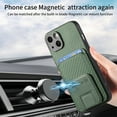 thumbnail image 6 of Allytechgroup Cards Holder Back Case for iPhone 14 Plus, Vintage PU Leather TPU Shockproof Slim Kickstand Anti-Drop Protective Wallet Phone Case Cover for Apple iPhone 14 Plus, Green, 6 of 8