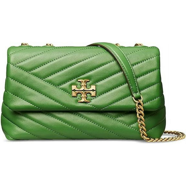Tory Burch Kira Basil Chevron Leather Purse, Small Convertible