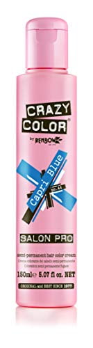 Crazy Color Semi Permanent Hair Color Cream, 150ML (CAPRI BLUE)