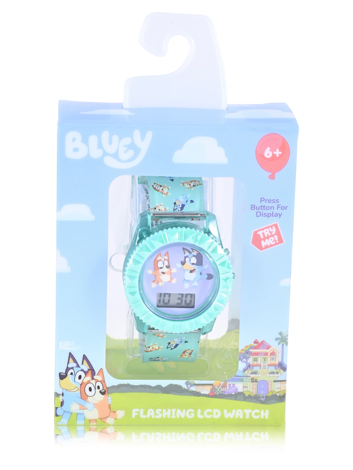 Bluey Unisex Children's LCD Watch with Flashing Case and Dial - BLY4012WM