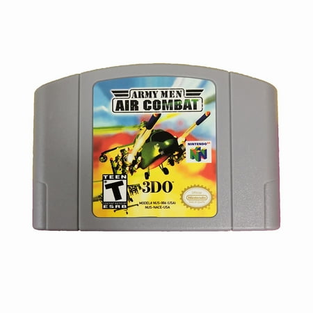 ARMY MEN AIR COMBAT Video Games Cartridge Card for N 64 Us Version