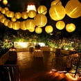 thumbnail image 4 of Guirnalda de luces LED solares impermeables para decoración de exteriores, 20 LED, 16,4 pies, para fiestas, jardines y patios, 4 of 8