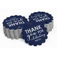 thumbnail image 2 of Inkdotpot Real Silver Foil Thank You For Celebrating With Us Bridal Shower-Baby Shower-Retirement-Wedding-Birthday Tags Favor Hang Paper Tags 100 Pieces, 2 of 7