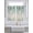 Teal Green, variant on Grey Eucalyptus 2 Panel Kitchen Curtains for Windows, Farmhouse Weeping Leaves on Linen Bathroom Privacy Curtain, Home Décor Window Treatment for Bedroom/Living Room 55"x45"