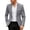 Gray, variant on Mens Blazer Jacket One Button Casual Suit Jackets Slim Fit Stretch Sport Coat for Party Wedding & Business