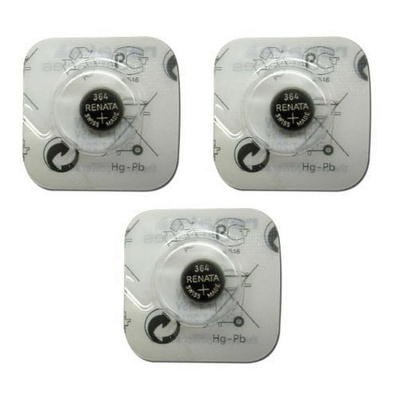 3pcs of Renata 364 SR621SW Swiss Watch Battery 1.55v
