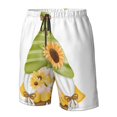 thumbnail image 4 of Salouo Sunflower Gnomes Pattern Swim Trunks for Men,Men's Hawaiian Bathing Suit Swimsuits Quick Dry Swimming Board Shorts Beach Shorts with Pockets-Small, 4 of 6