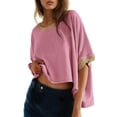 thumbnail image 1 of Camiseta Dokotoo para mujer, verano 2025, moderna, casual, 1 of 6
