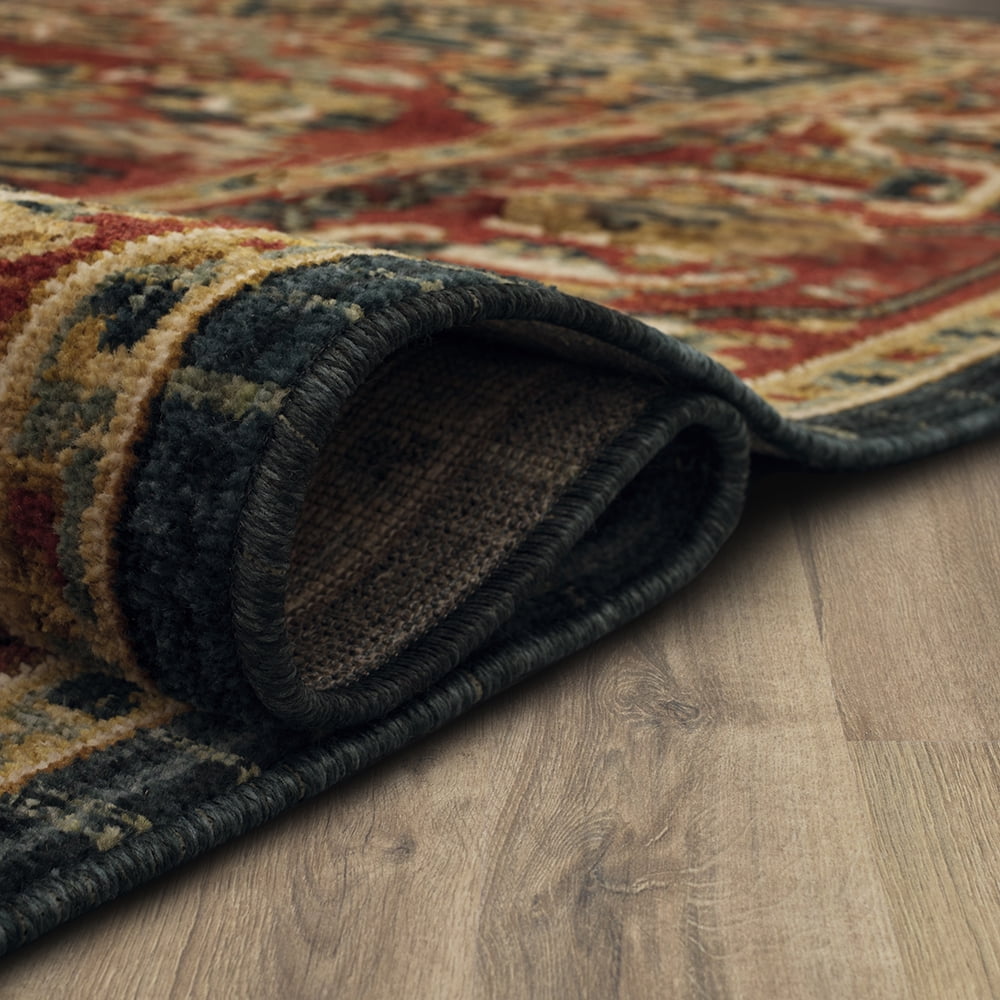 Mohawk Home Borrowdale Woven Ornamental Indoor Runner Rug, Red, 2' 6" x 10'