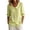 Green, variant on Venzia Women's Striped Peter Pan Collar Blouse, 3/4 Puff Sleeve Button Down Casual Shirt, Elegant Loose Fit Tunic Top