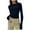 Dark Blue, variant on FNFYFH Womens Crop Shirt T Shirts Long Sleeve Slim Fit Basic Tops Going Out Outfits Y2k Clothes Fall Fashion 2025