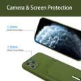 thumbnail image 3 of case for iPhone 11 Pro Max Case with Card Holder [Soft Microfiber Lining] Silicone Slim Thin Phone Cases Shockproof Protective iPhone 11 Pro Max Wallet Case Green, 3 of 12