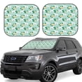 thumbnail image 1 of Balery Horse And Flower Parasol para parabrisas de coche de 2 piezas | Parasol plegable para parabrisas delantero de coche para la mayoría de sedanes-Small, 1 of 6