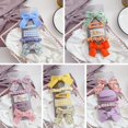 thumbnail image 4 of URMAGIC 5 Pcs/Set Sweet Fabric Floral Girl Heart Bow Hairpin Side Clip, 4 of 8