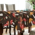 thumbnail image 5 of Yayeee Tablecloths 54" x 54" Rectangle Wrinkle Resistant Party Table Cover, Brown Mushroom Pattern, 5 of 8