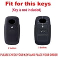 thumbnail image 2 of Key Fob Cover Compatible with Daihatsu Toyota Yaris Ativ Raize Veloz Avanza Rush Perodua 3 Button Keychain Case Holder Protector,2 Button-brown, 2 of 7