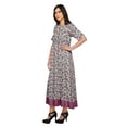 thumbnail image 2 of Moomaya Printed Long Kurti Summer Wear Ladies A-Line Tunic Dress Top For Women, 2 of 5