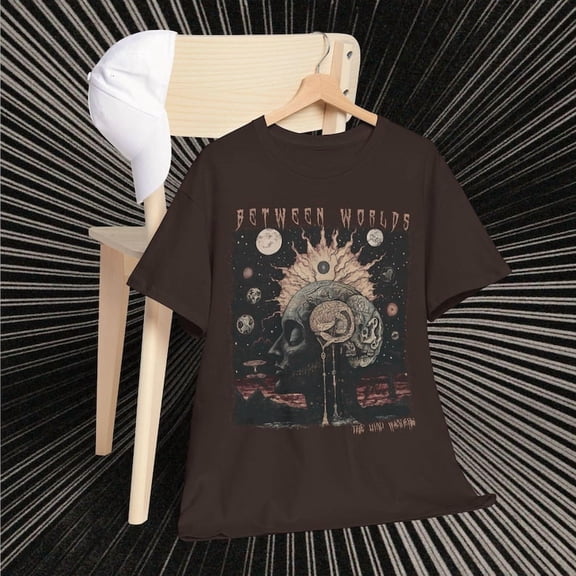 Psychedelic Surreal Graphic T-Shirt, Spiritual Mystical Art Tee, Dark Grunge Design Shirt, Unisex Cotton Casual Graphic Tee Trippy Gift