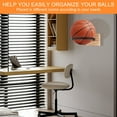thumbnail image 5 of 4Pcs Ball Storage Holder Wall Mount Basketball Rack Wooden Basketball Display Holder Multipurpose Volleyball Organizer for Football Volleyball Home Decor, 5 of 9